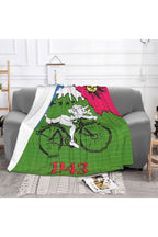 Hoffman Bicycle Day Throw Blanket