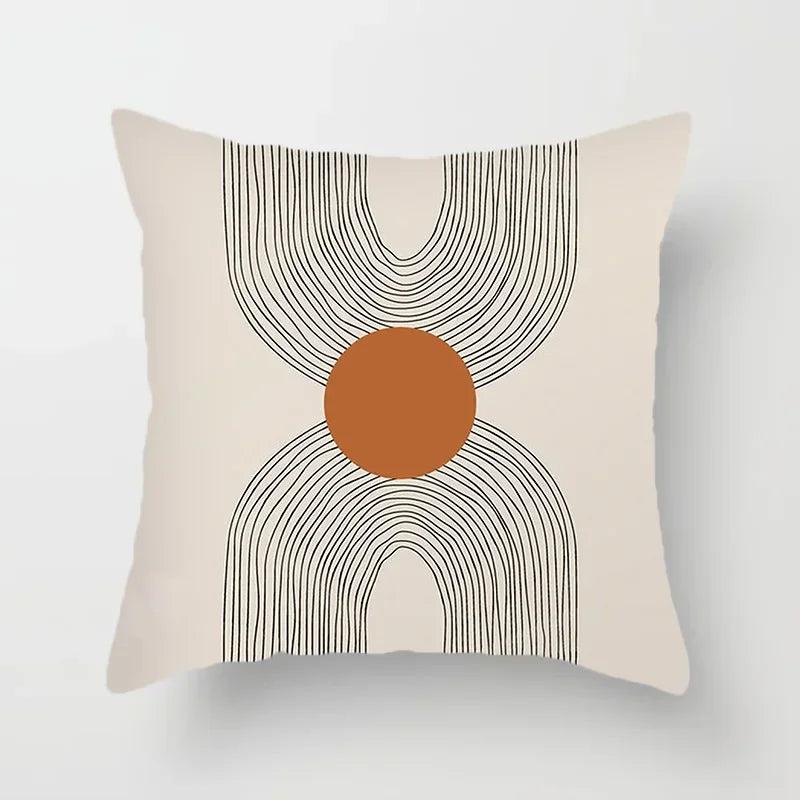 Aurum Kissenbezug - Modernes Schwarz-Weiß-Design mit abstraktem Kunstdruck