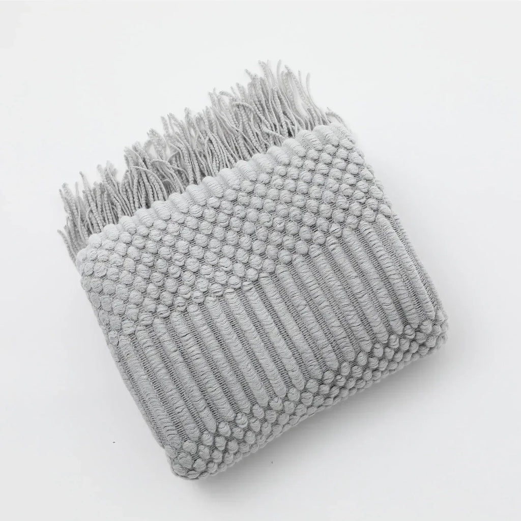 Nordic Style Knitted Blanket