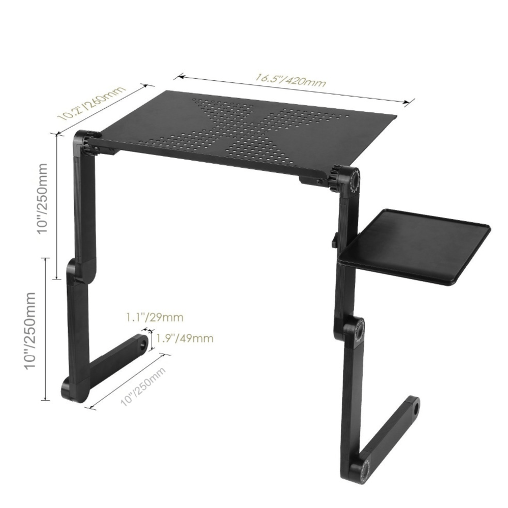Adjustable Ergonomic Portable Aluminum Laptop Desk