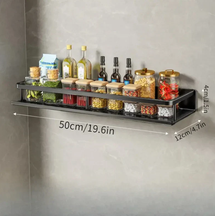 Modern Gray Kitchen Shelf