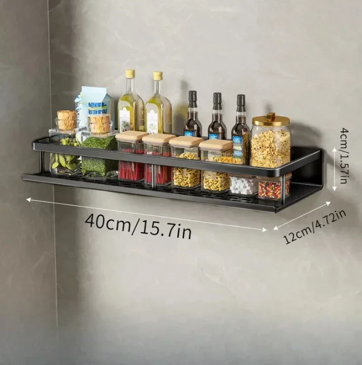 Modern Gray Kitchen Shelf