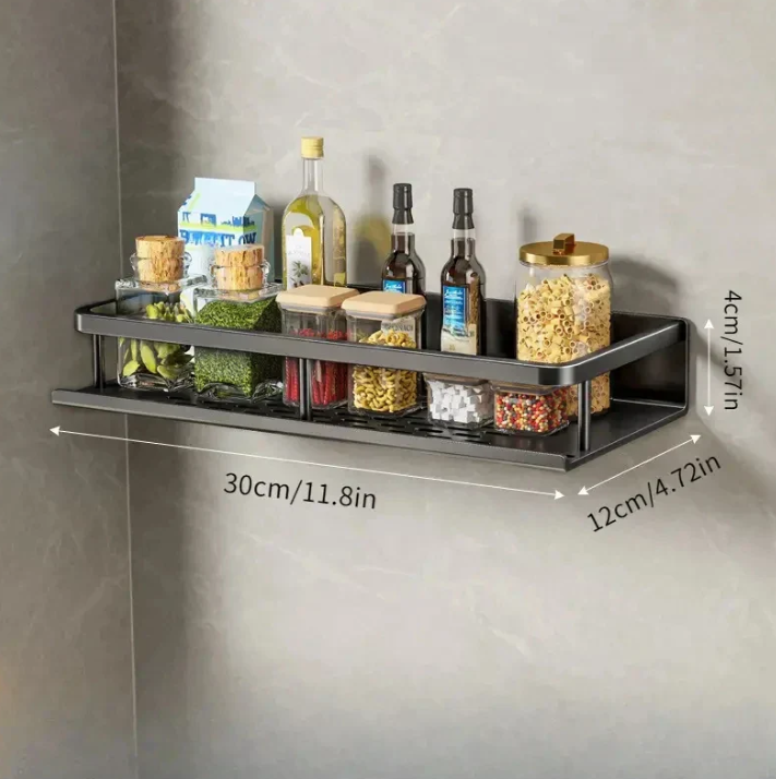 Modern Gray Kitchen Shelf