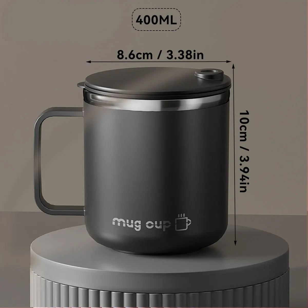 Insulated Stainless Steel Coffee Cup with Lid
