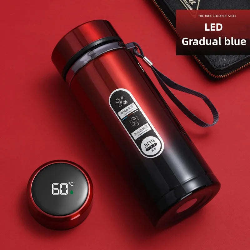 Smart Thermos Bottle with LED Temperature Display