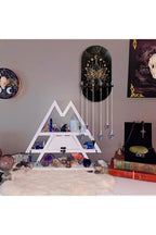 Black hanging shelving system