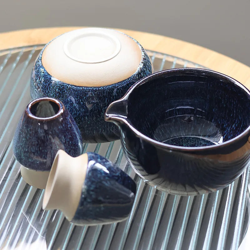 Ceramic Matcha Set Green Standard Size Bowl Whisk Brush for Tea Ceremony-4
