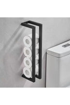 Slim Black Bathroom Shelf