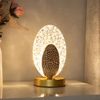 Kristall-LED-Tischleuchte: Dimmbar, USB-Ladefunktion, Touch- & Fernbedienung