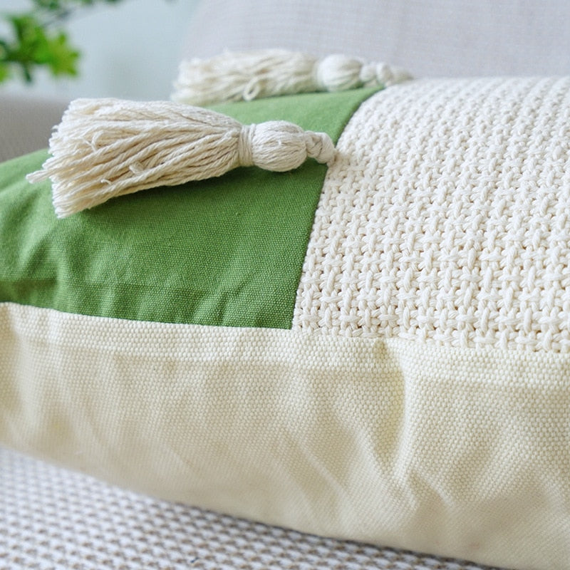 Embroidered Tulip Pillowcase