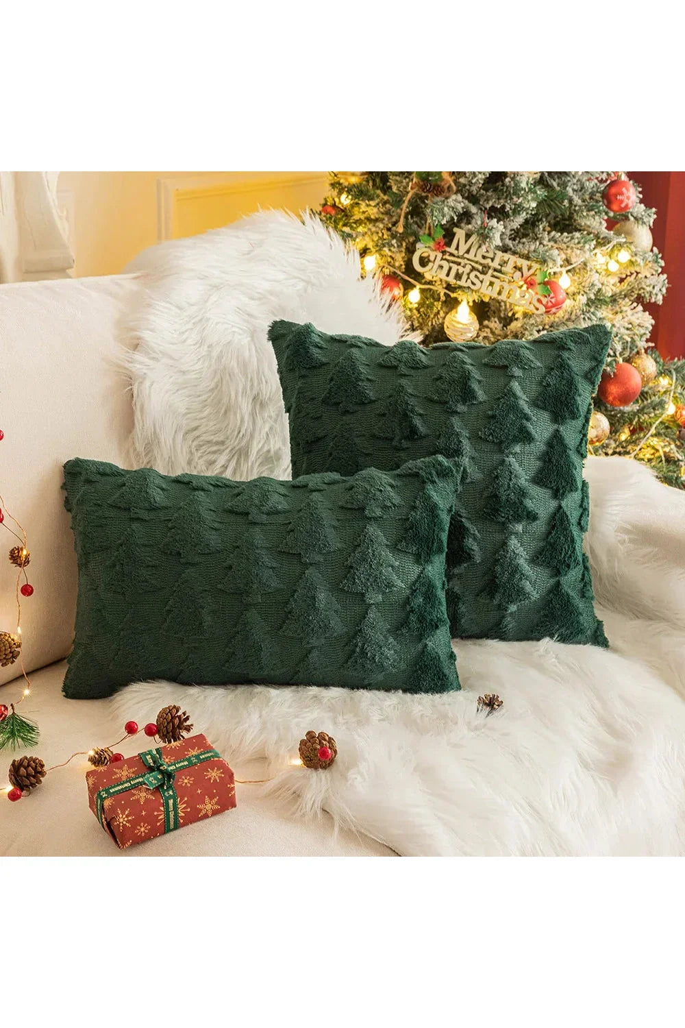 Plush Decorative Cushion Cover
