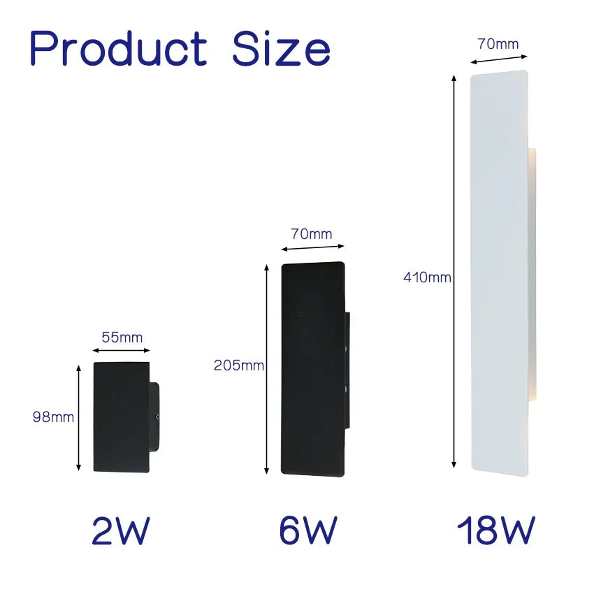Aluminium-LED-Wandleuchte