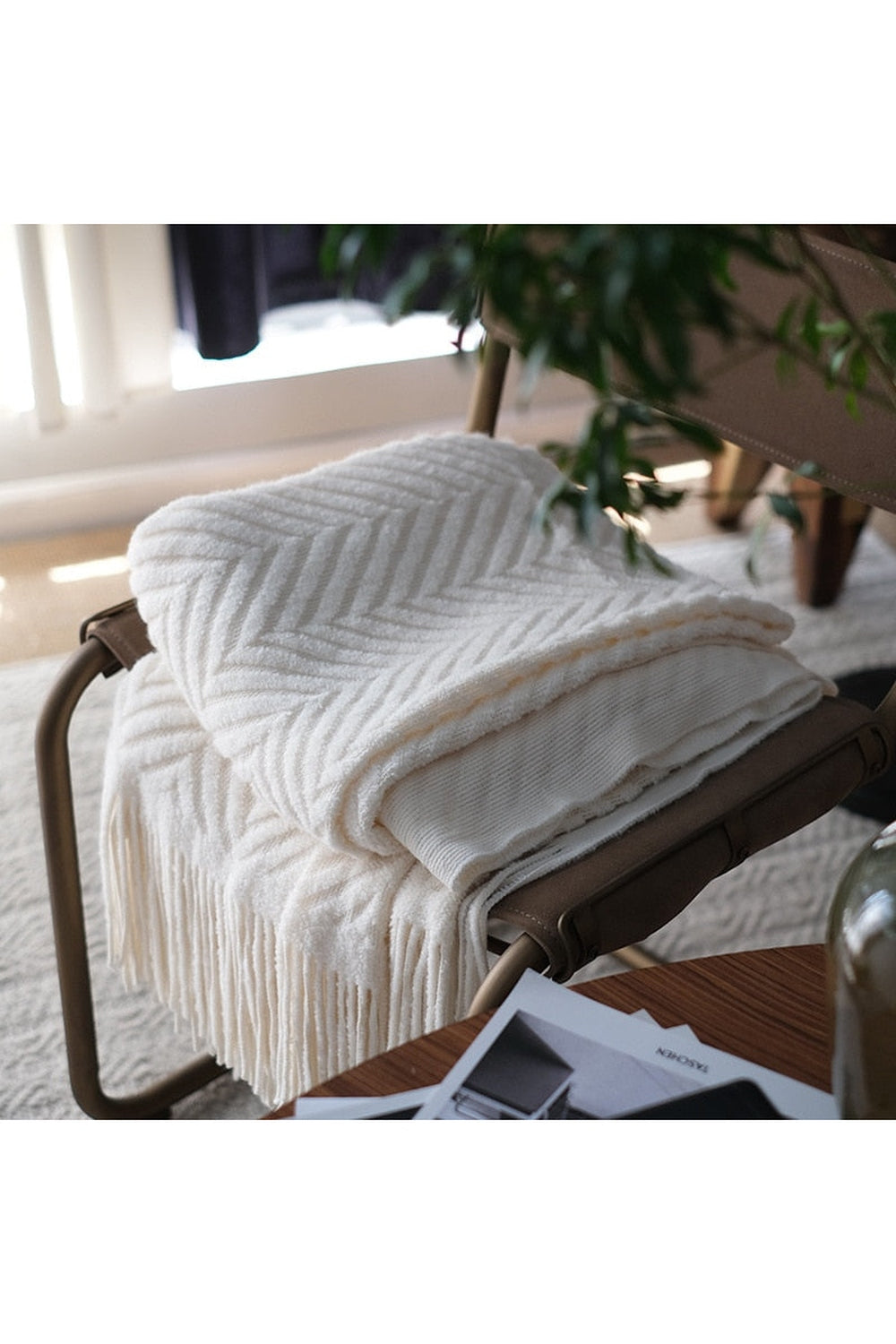 Zack Pattern Dark Academia Blanket