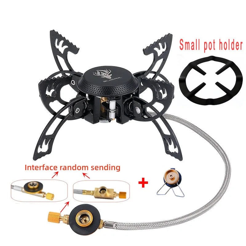 Faltbarer Outdoor-Gaskocher mit Krallendesign