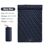 Tragbares aufblasbares Campingbett mit integriertem Kissen