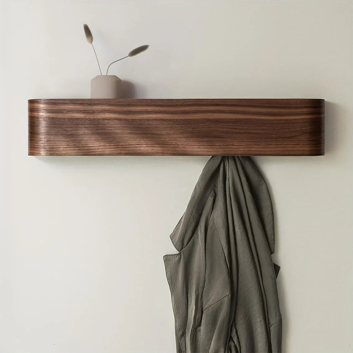 Wandgarderobe mit Ablage & versteckten Haken
