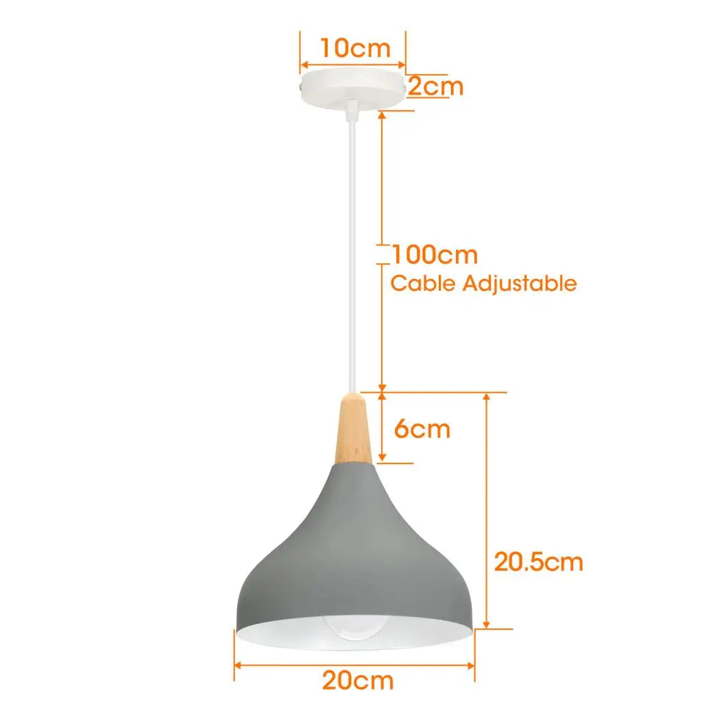 1/3-flammige Pendelleuchte - Retro Industrie-Deckenlampe