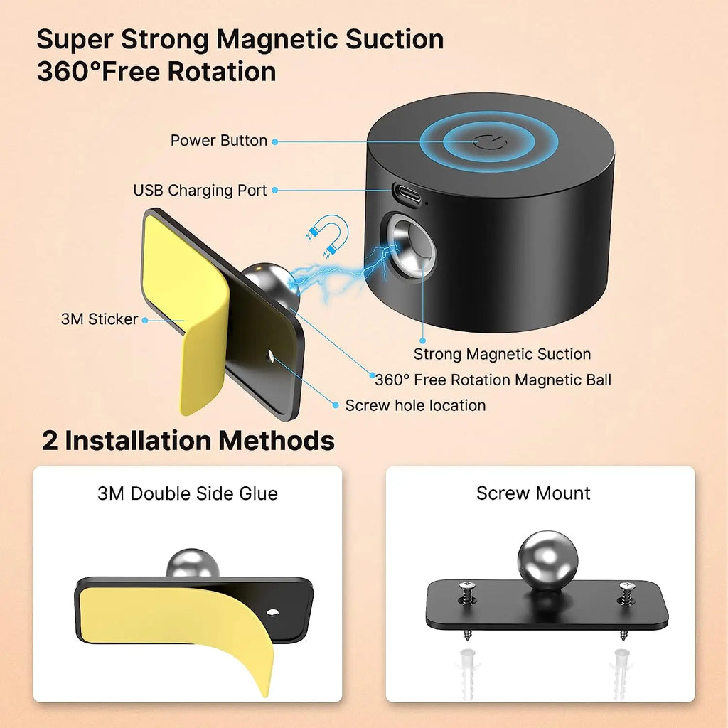 Verstellbare LED-Wandleuchte mit Touch-Steuerung