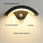 18W LED-Wandleuchte für den Außenbereich mit Bewegungsmelder