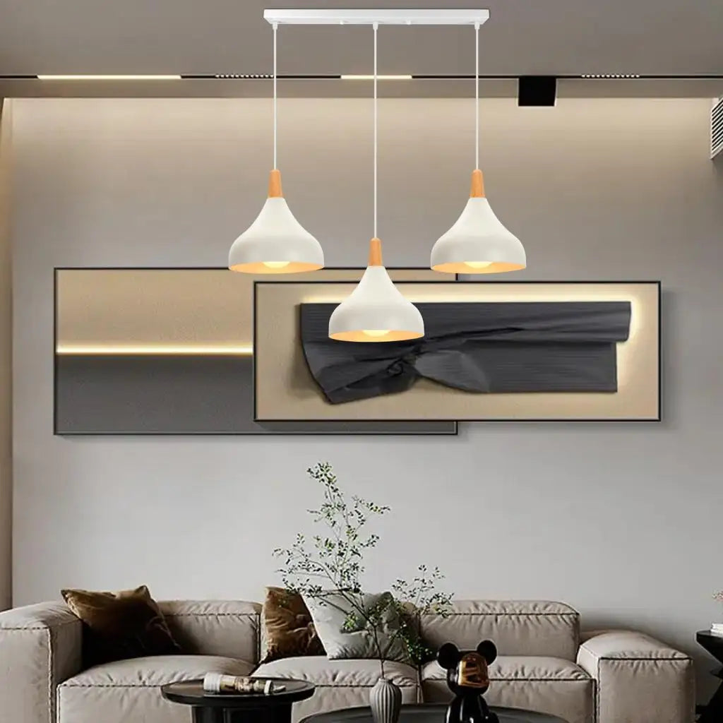 1/3-flammige Pendelleuchte - Retro Industrie-Deckenlampe