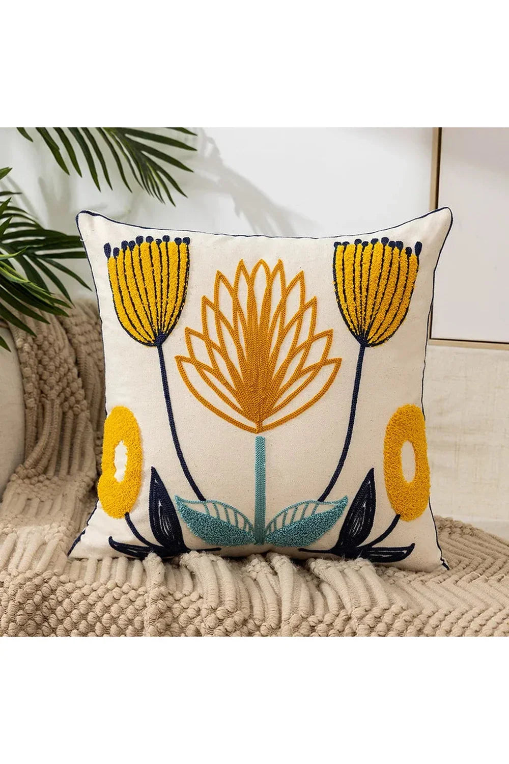 Embroidered Cushion Cover