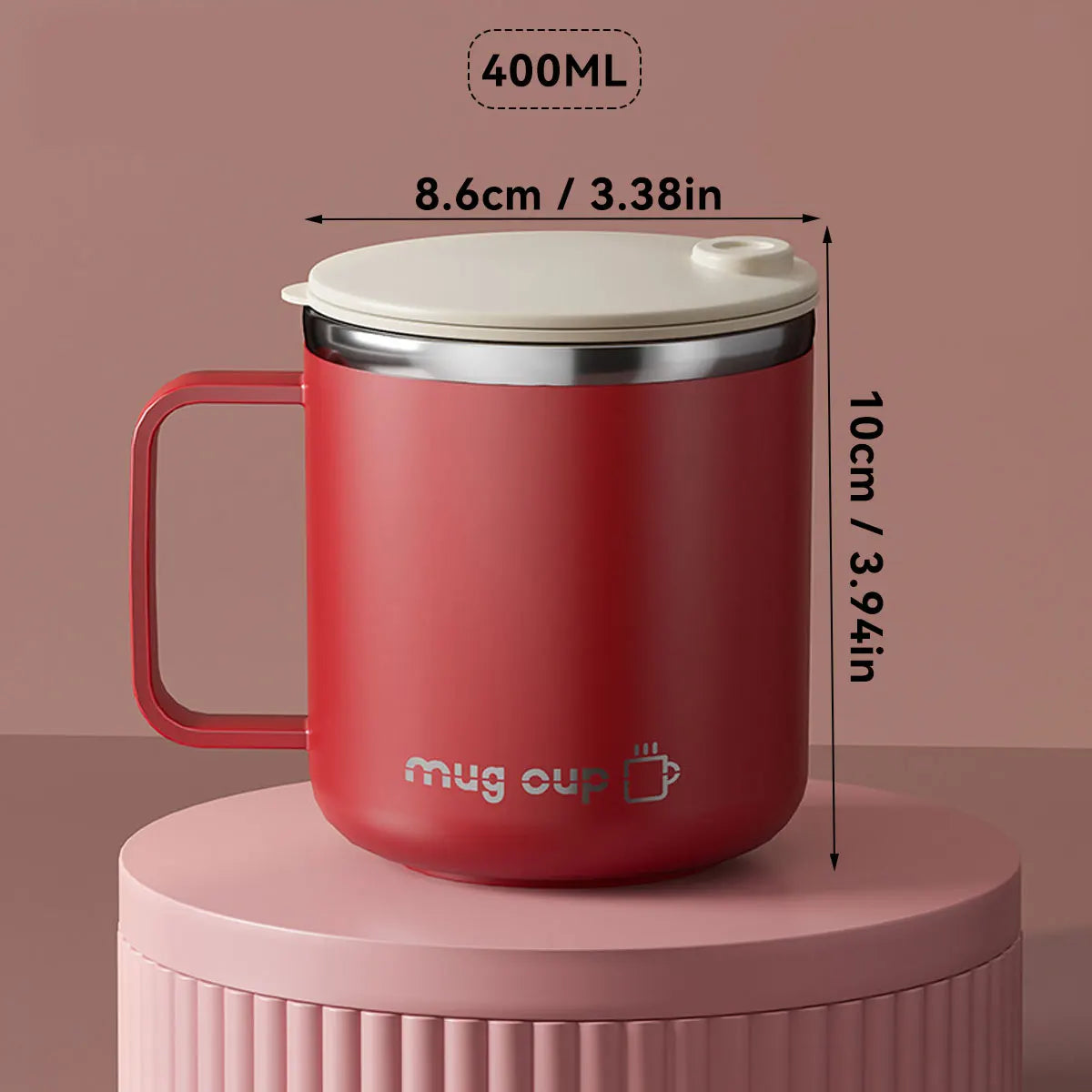 Insulated Stainless Steel Coffee Cup with Lid