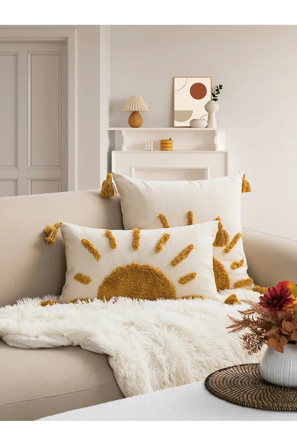 Bohemian Sun Tufted Pillowcase