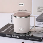 Insulated Stainless Steel Coffee Cup with Lid
