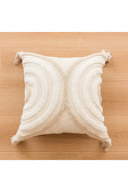 Tufted Beige Cushion Cover
