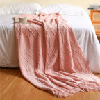Nordic Style Knitted Blanket