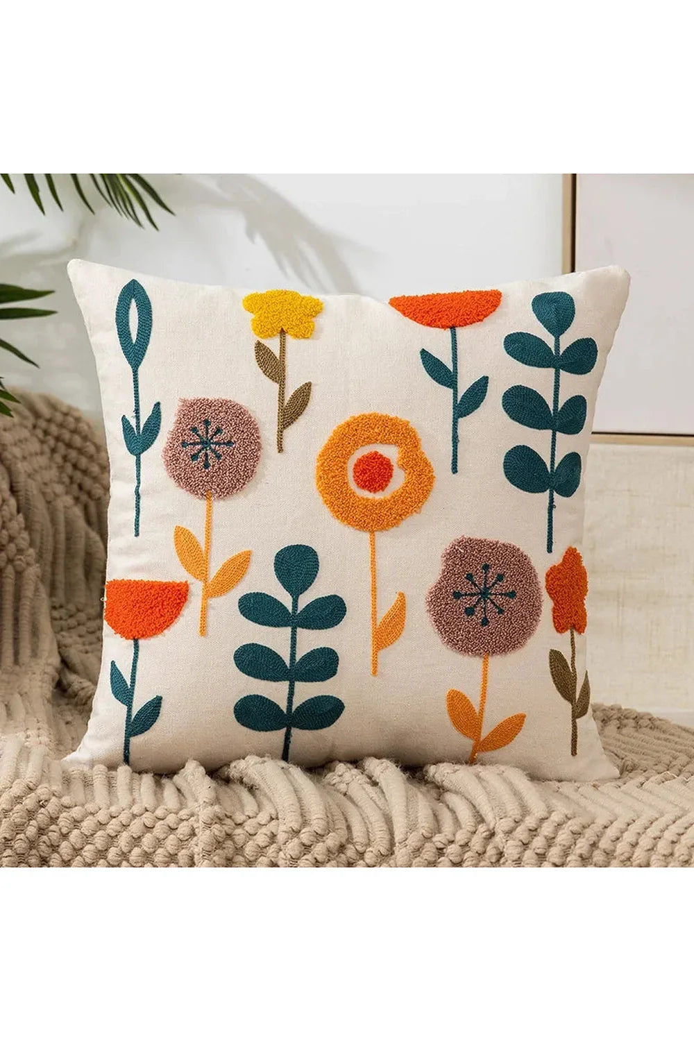 Embroidered Cushion Cover