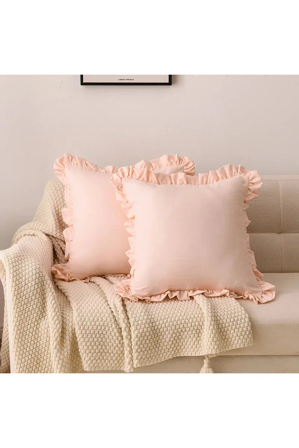 Solid Ruffle Pillowcase