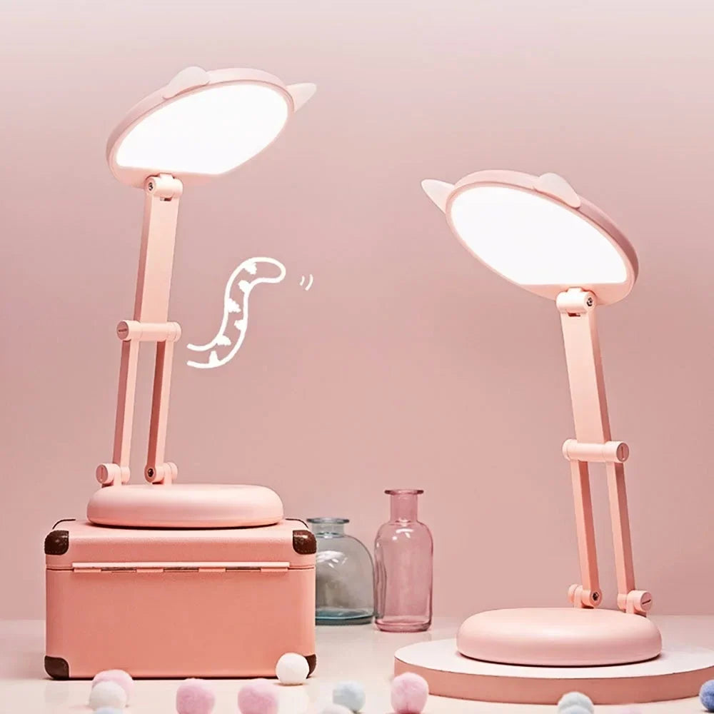 Faltbare Schreibtischlampe mit Katzenohren