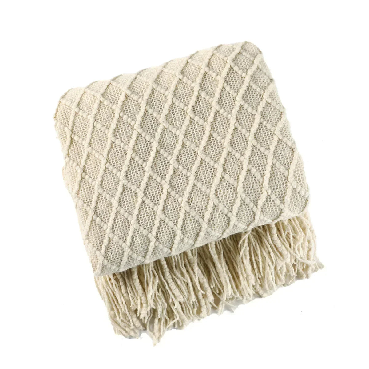 Nordic Style Knitted Blanket