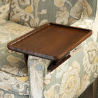 Adjustable Sofa Arm Tray Table for Drinks, Snacks & Remote Control Storage