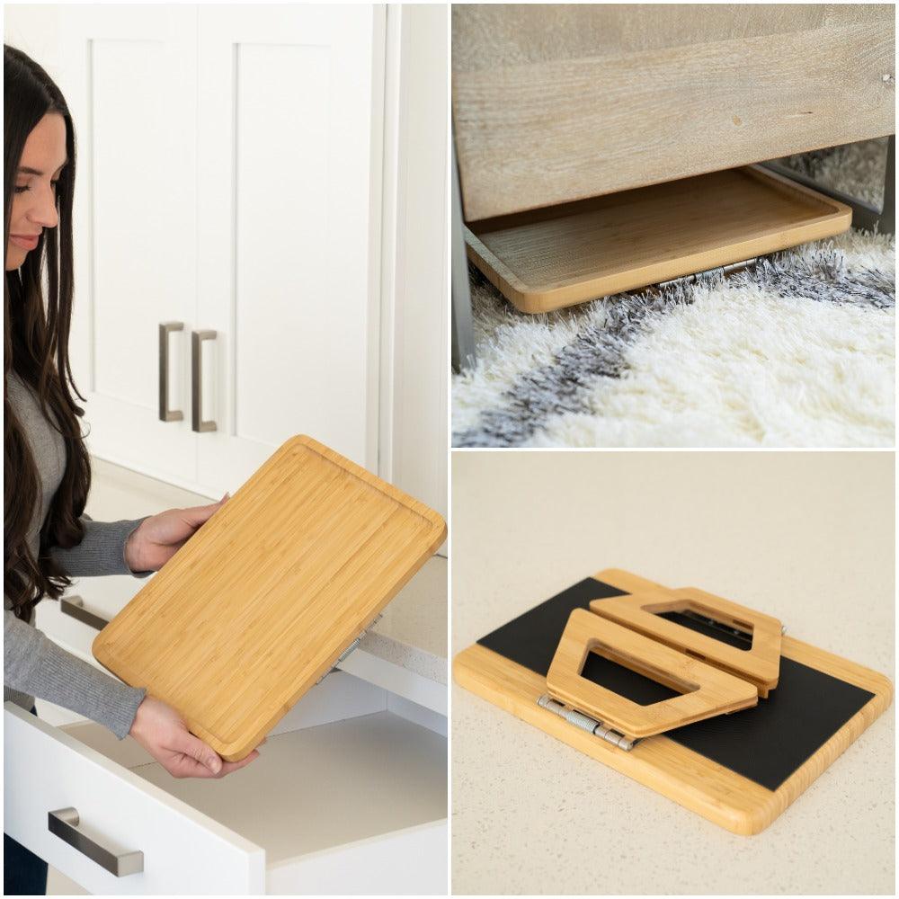 Adjustable Sofa Arm Tray Table for Drinks, Snacks & Remote Control Storage