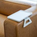 Adjustable Sofa Arm Tray Table for Drinks, Snacks & Remote Control Storage