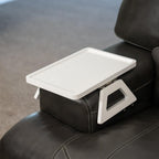 Adjustable Sofa Arm Tray Table for Drinks, Snacks & Remote Control Storage