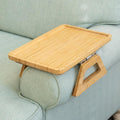 Adjustable Sofa Arm Tray Table for Drinks, Snacks & Remote Control Storage