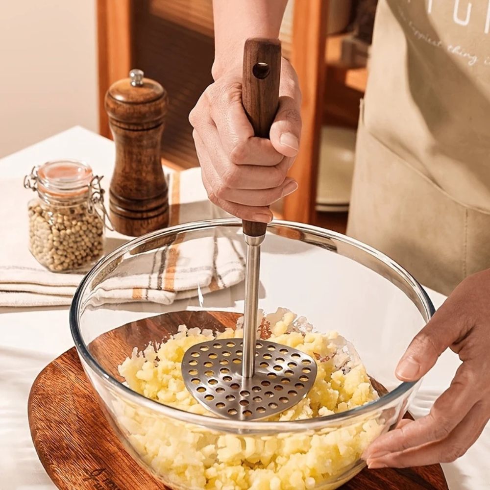 PureGrip Stainless Steel Potato Masher