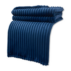 CosyLoom Plaid Soft Ribbed Fleece Blanket
