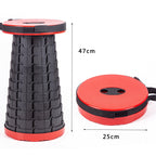 Outdoor Portable Folding Telescopic Plastic Stool
