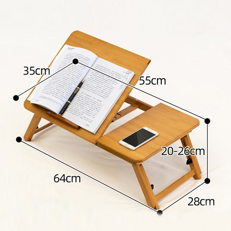 Foldable Height Adjustable Bamboo Laptop Table