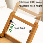 Foldable Height Adjustable Bamboo Laptop Table