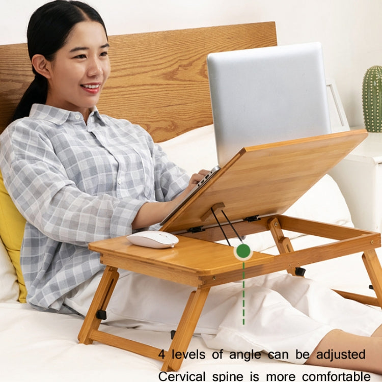 Foldable Height Adjustable Bamboo Laptop Table