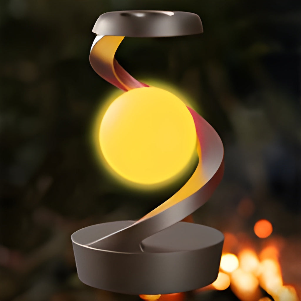 OrbitGlow Lamp - Stylish Lighting with Wireless Charging
