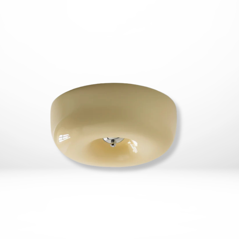 Scandinavian Cream Glass Pendant Lamp