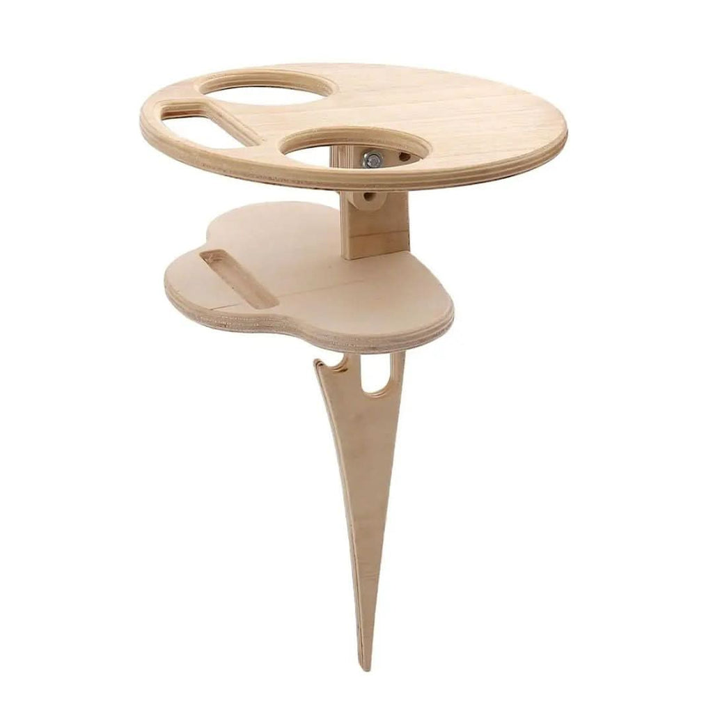 Portable Double-Layer Wine Table