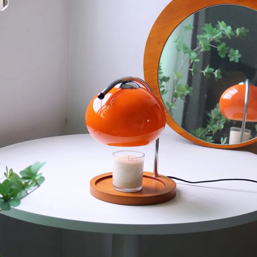 Eindhoven Alyssa Retro Glas-Tischleuchte