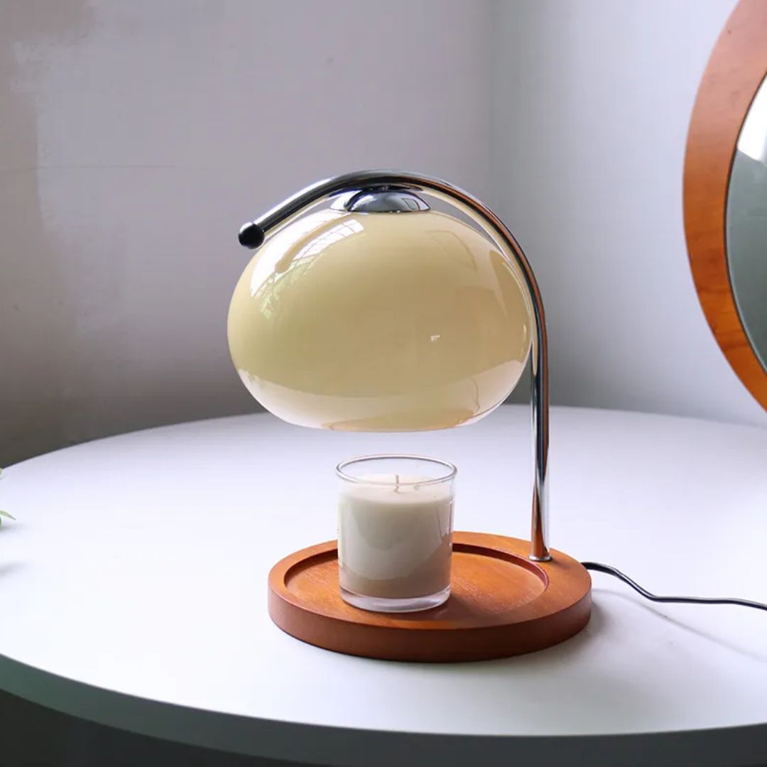 Eindhoven Alyssa Retro Glas-Tischleuchte